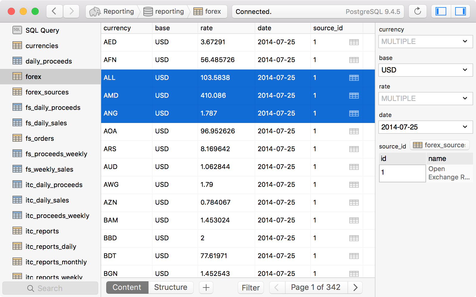 os x database software