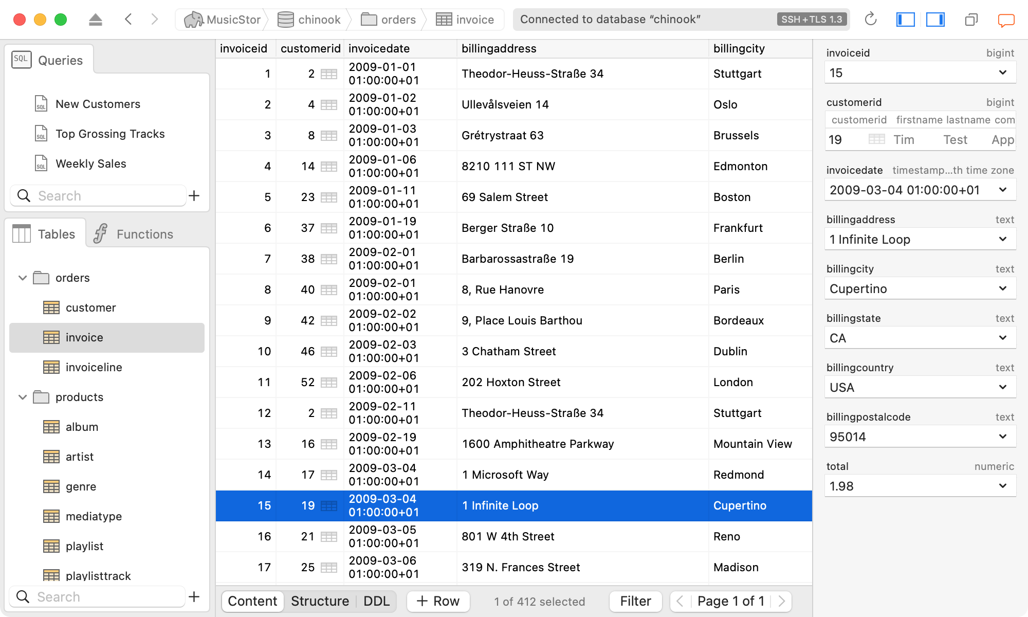 postico postgres